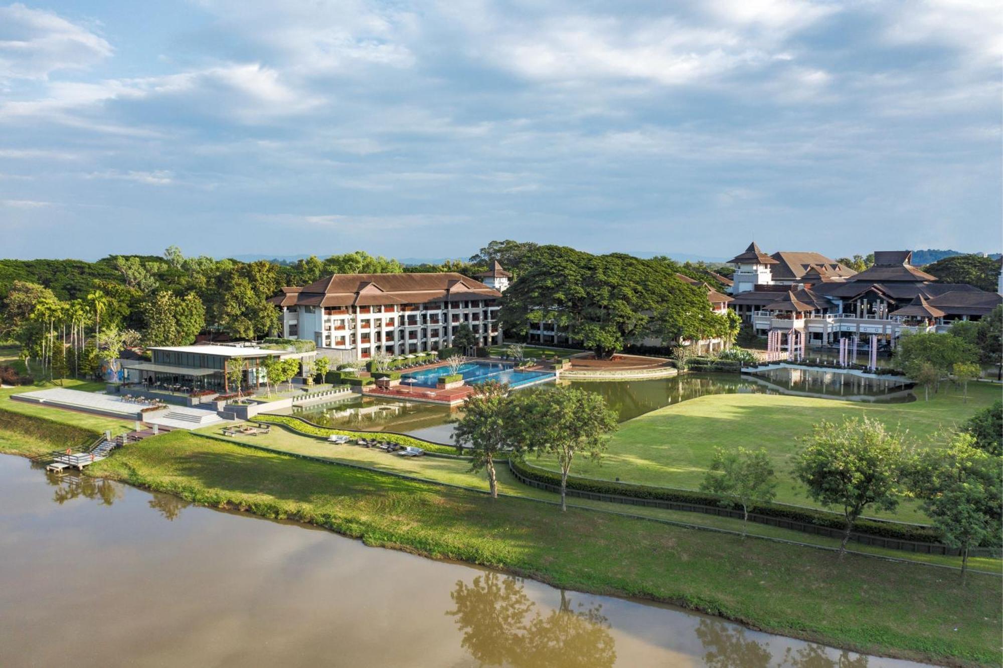 Le Meridien Chiang Rai Resort, Thailand Экстерьер фото Aerial view of the resort